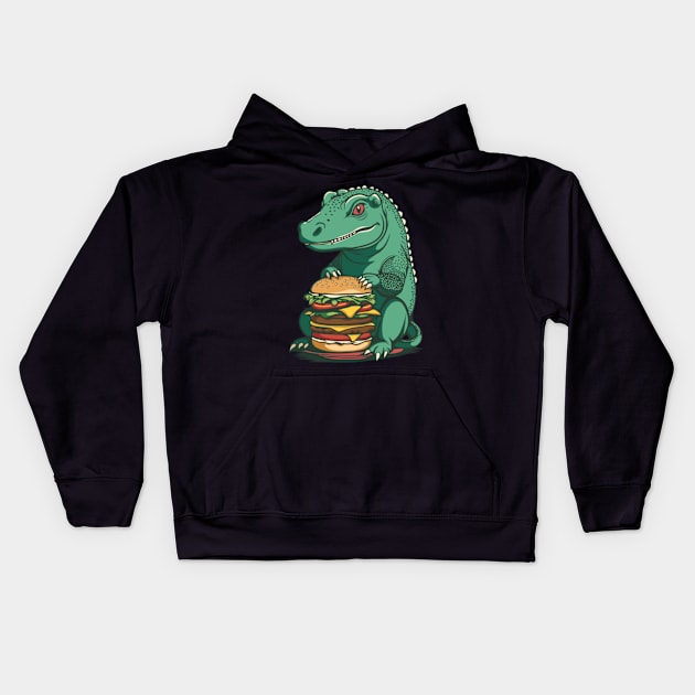 Komodo Boy and His Burger Kids Hoodie by milhad